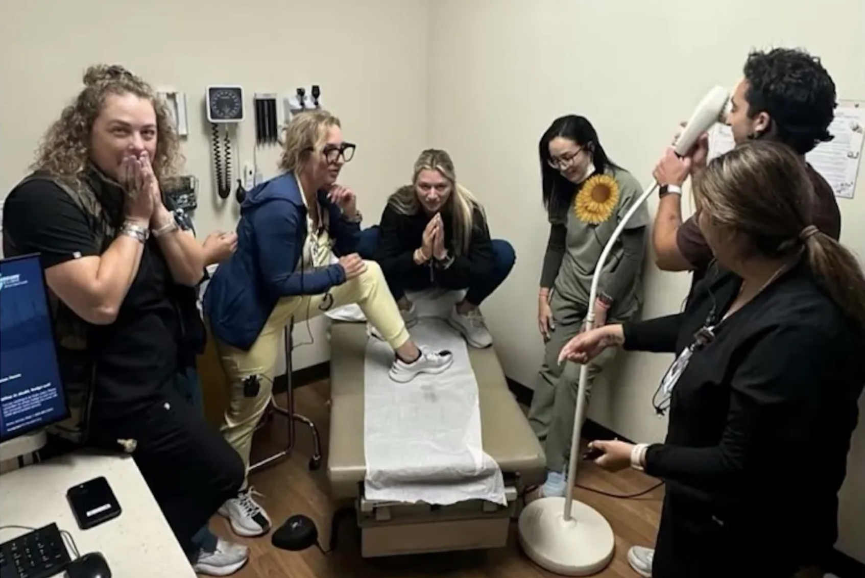 Healthcare Staff Mock Bodily Fluids in TikToks