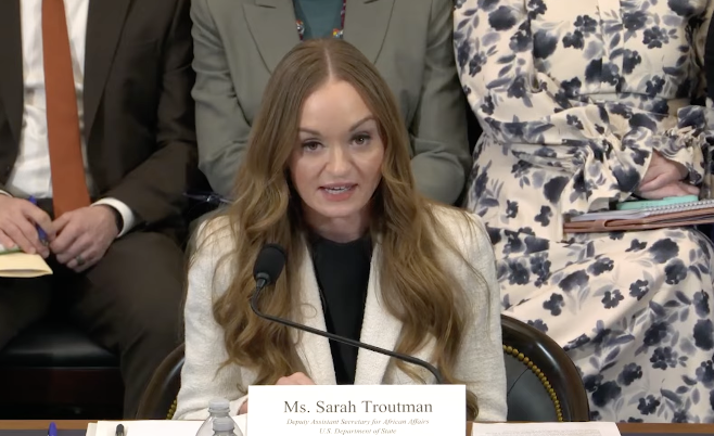 “Trump Is the Peace President,” Says State Dept. Official Troutman