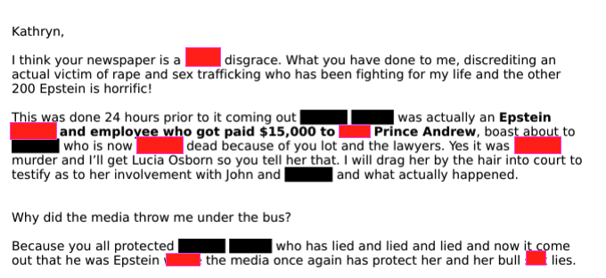 “$15,000 to **** Prince Andrew,” Epstein Victim Explodes on Media