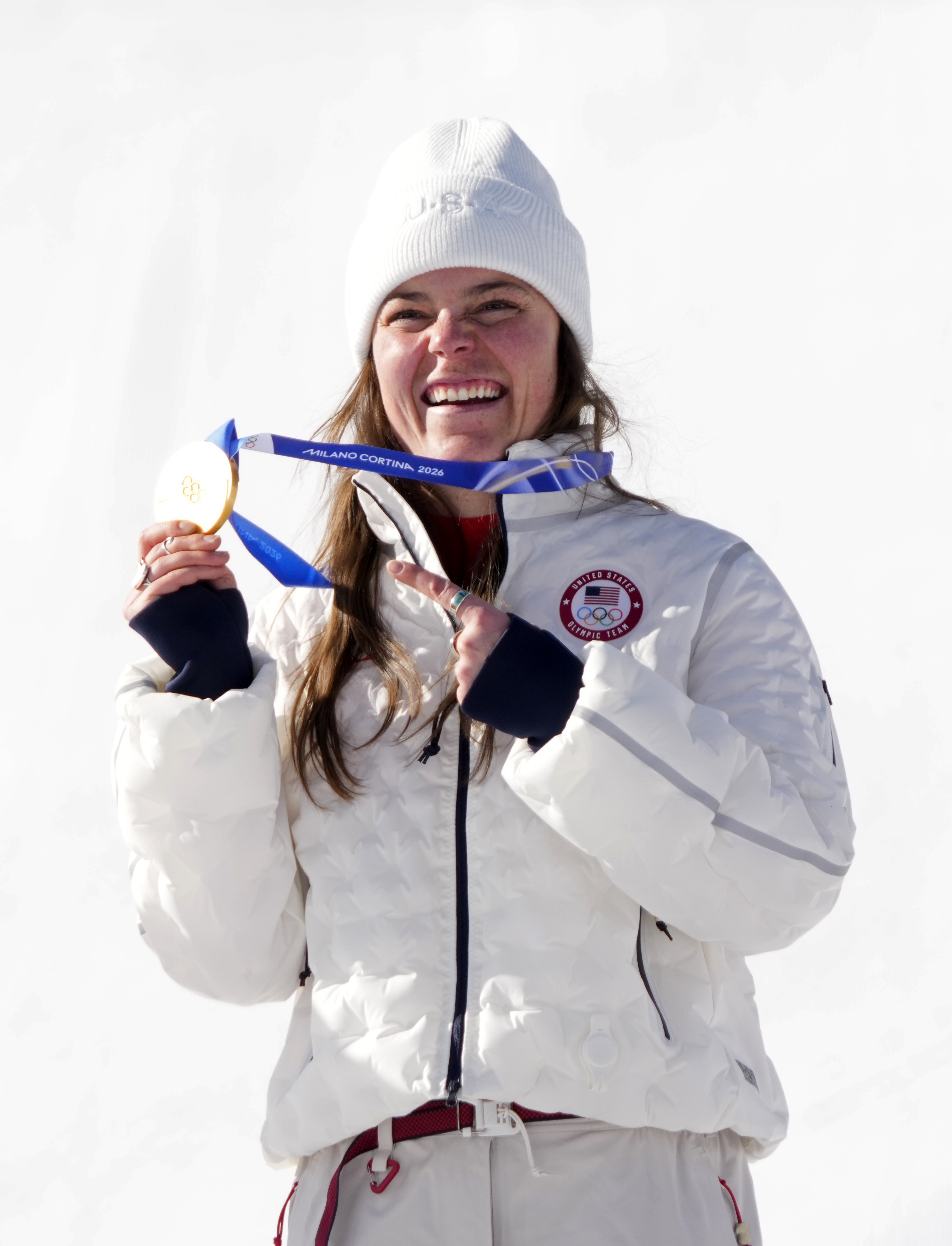 ‘It’s a little broken’: Breezy Johnson Suffers Medal Mishap